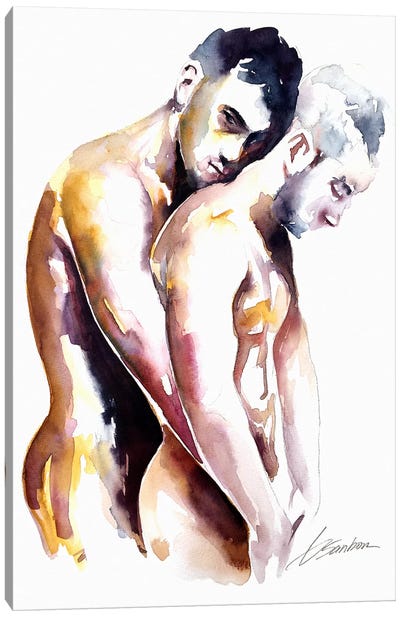 Let Me Heal Your Pain Canvas Art Print - Male Nude Art
