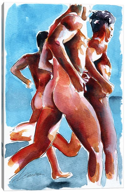 Runners Canvas Art Print - Brenden Sanborn