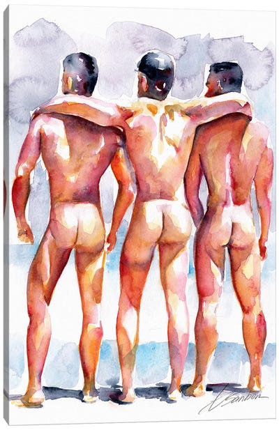 Summer Days Gone By Canvas Art Print - Bathroom Nudes Art