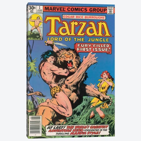 Tarzan Comic Cover #1 Canvas Print #BSC1} by Jon Buscema Canvas Art