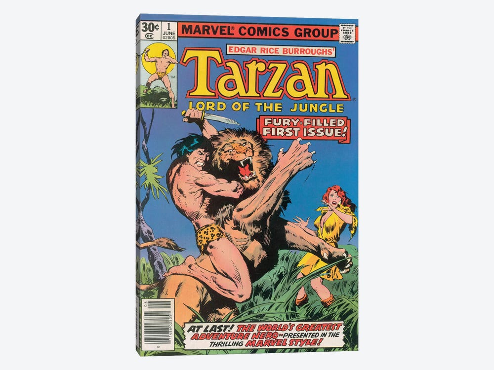 Tarzan® Comic Cover #1 by John Buscema 1-piece Canvas Art