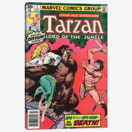 Tarzan® Comic Cover #2 Canvas Print #BSC2} by John Buscema Canvas Artwork