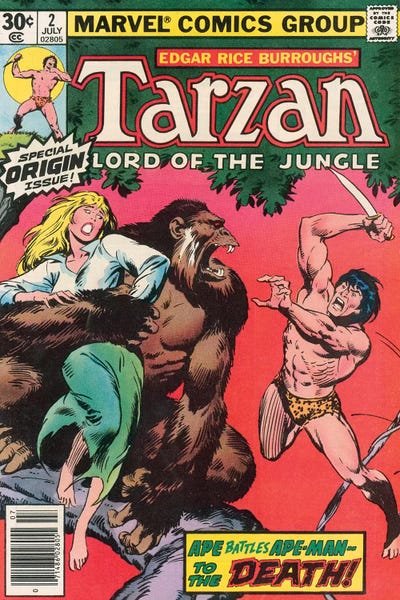 Comic Books: Tarzan® Comic Cover #2 by John Buscema