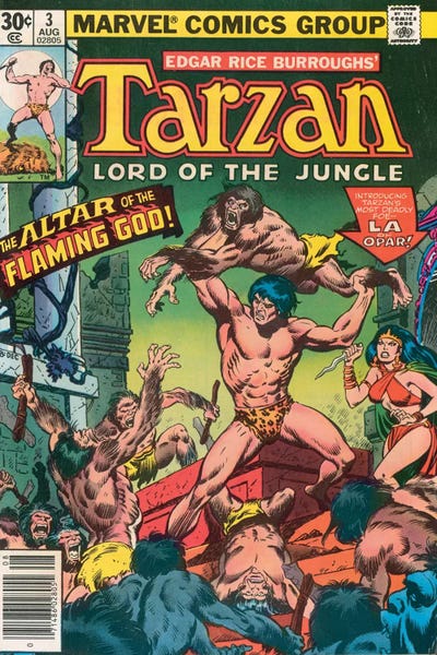 Tarzan: Tarzan® Comic Cover #3 by John Buscema