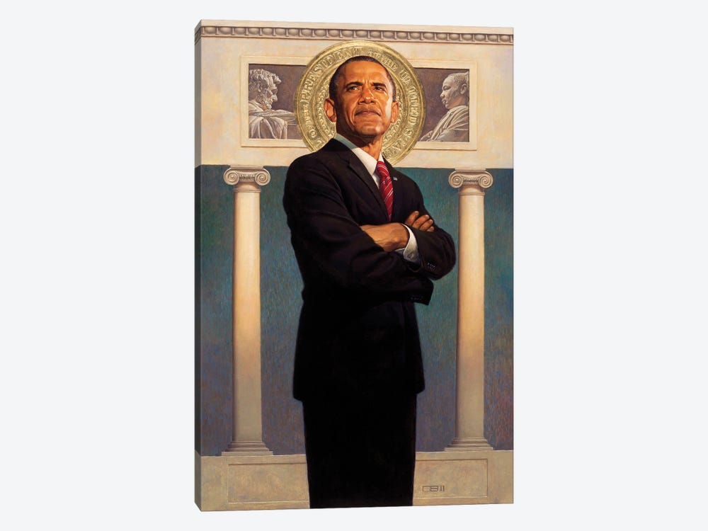 President Obama by Thomas Blackshear II 1-piece Art Print