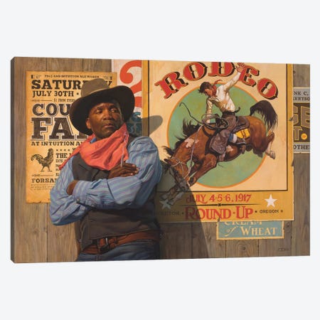 Rodeo Poster Canvas Print #BSH24} by Thomas Blackshear II Canvas Art Print