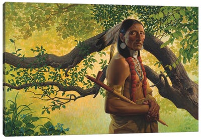 There Once Was A Time Canvas Art Print - Native American Décor