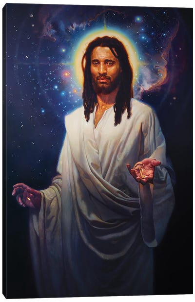 Universal Lord, I Hold The Key Canvas Art Print - Religious Figure Art