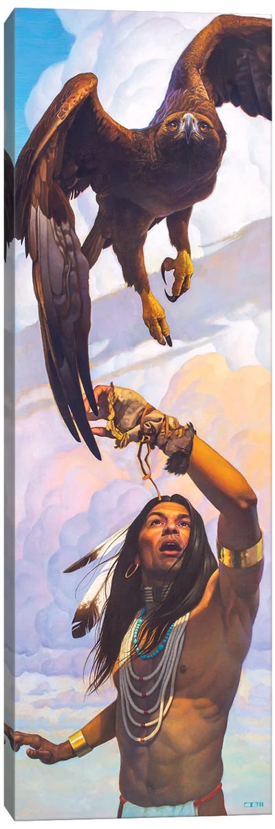 Taking Flight Canvas Art Print - Native American Décor