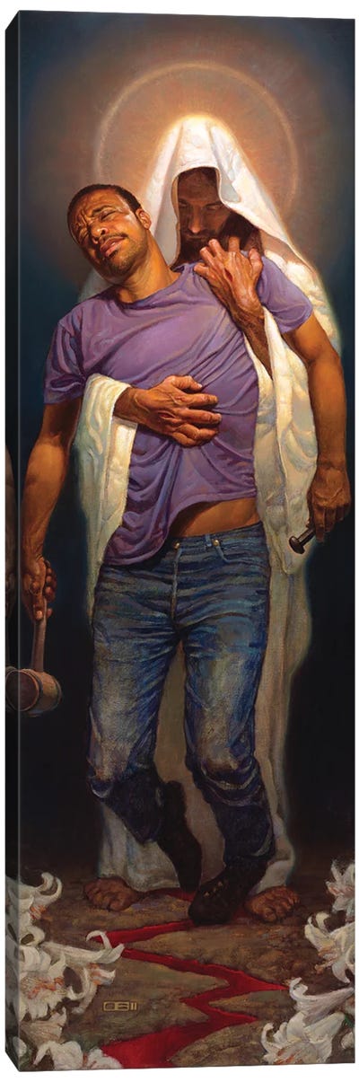 Forgiven II Canvas Art Print - Religious Figure Art