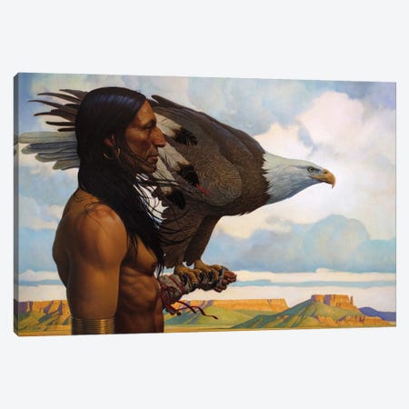 Brother Eagle Canvas Print #BSH5} by Thomas Blackshear II Canvas Artwork