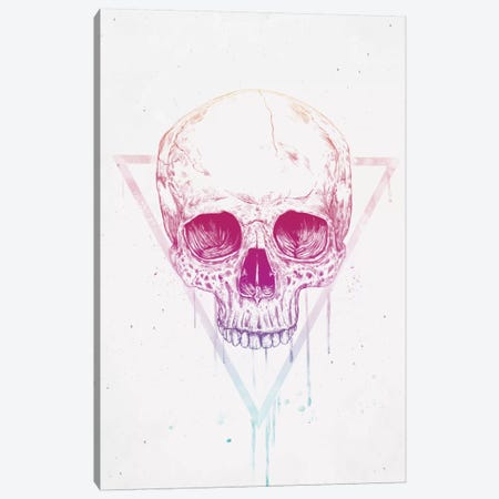 Skull In Triangle Canvas Print #BSI101} by Balazs Solti Canvas Print
