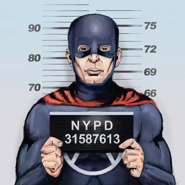 Comic Book Characters: Superhero In Trouble by Balazs Solti