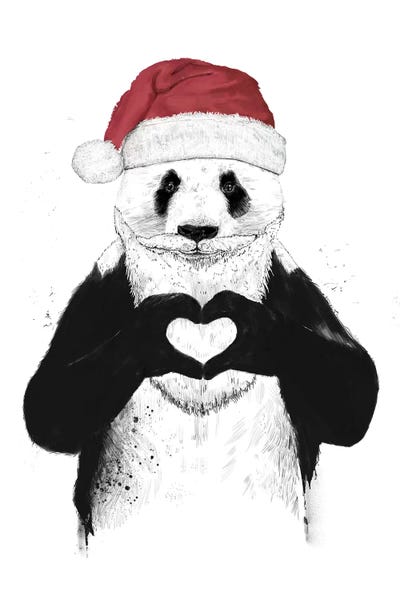 Christmas Animals: Santa Panda by Balazs Solti
