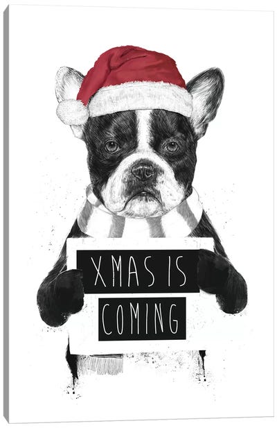 Xmas Is Coming Canvas Art Print - Warm & Whimsical