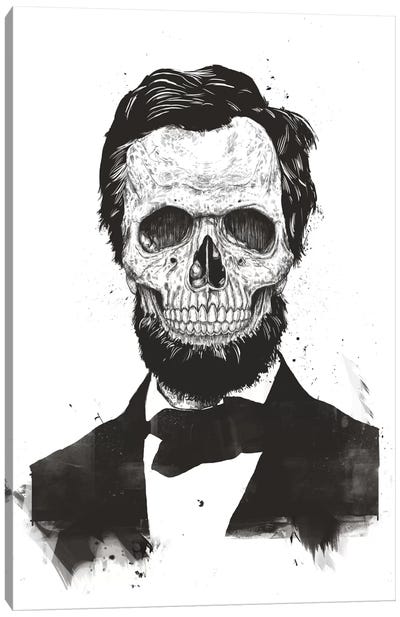 Dead Lincoln  Canvas Art Print - Abraham Lincoln
