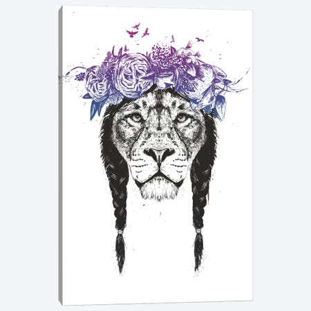 King Of The Jungle Canvas Print #BSI127} by Balazs Solti Canvas Wall Art