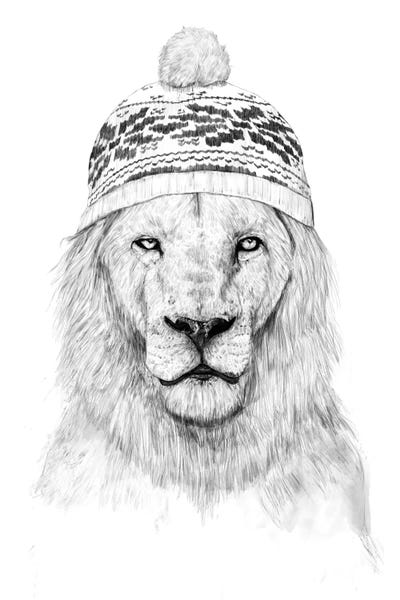 Black & White Pop Culture Art: Winter Is Coming II by Balazs Solti