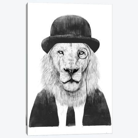 Sir Lion Canvas Print #BSI132} by Balazs Solti Canvas Artwork