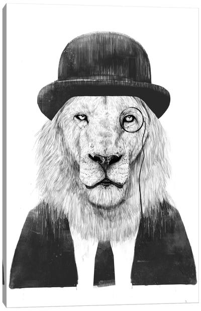 Sir Lion Canvas Art Print - Balazs Solti