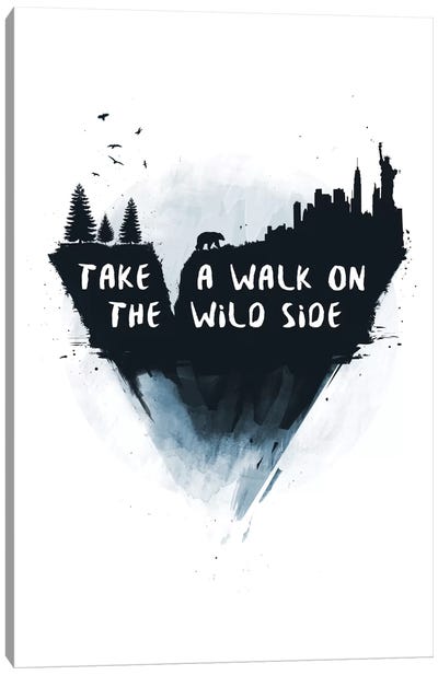 Take A Walk On The Wild Side Canvas Art Print - Balazs Solti