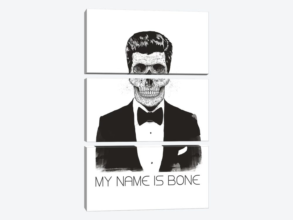 My Name Is Bone by Balazs Solti 3-piece Art Print