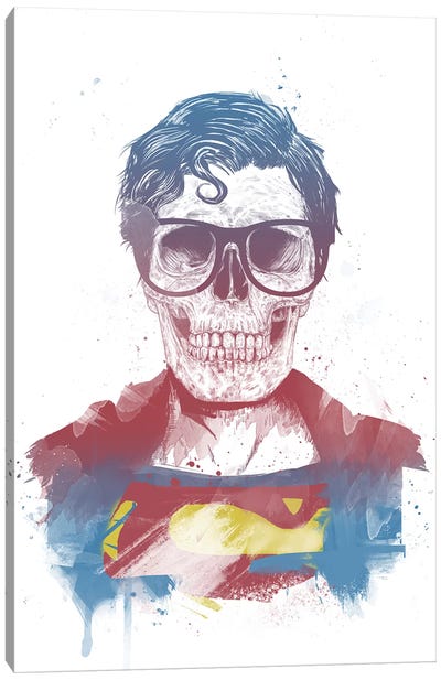 Superdead Canvas Art Print - Superman