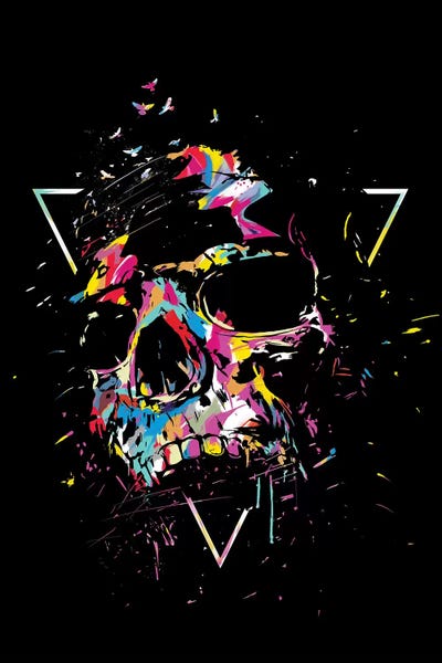 Skull X by Balazs Solti art print