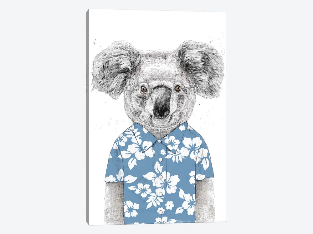 Summer Koala Blue by Balazs Solti 1-piece Art Print