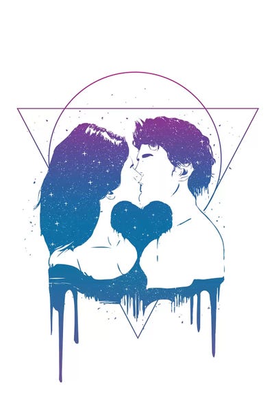 Cosmic Love In Color by Balazs Solti art print