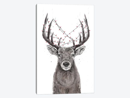 Reindeer Poster Christmas Deer Art Print,Deer Line Art Minimalist Christmas Art Print Deer Printable Christmas Line Art Xmas Wall Art