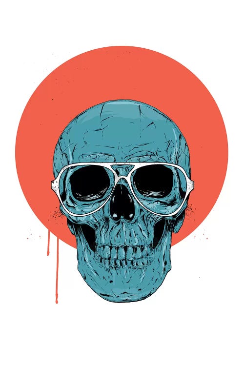 Blue skull II