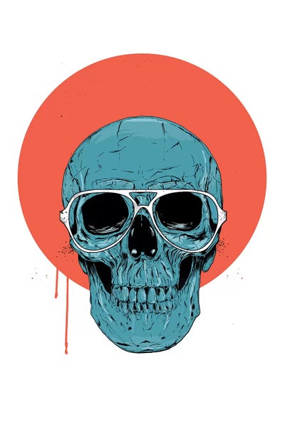 Blue skull II