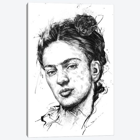 Frida Canvas Print #BSI226} by Balazs Solti Art Print