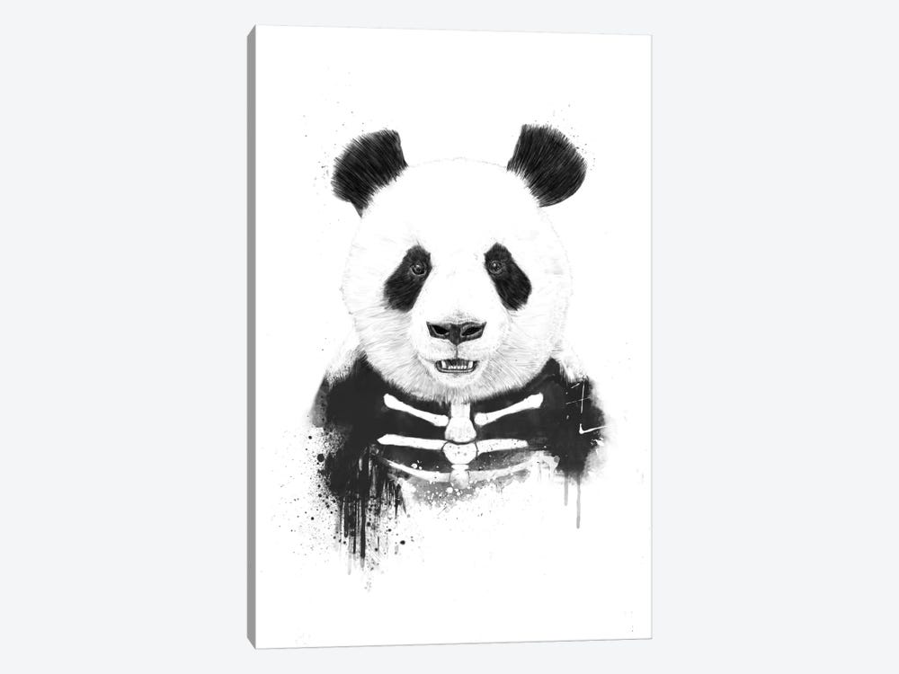 Zombie Panda by Balazs Solti 1-piece Canvas Wall Art