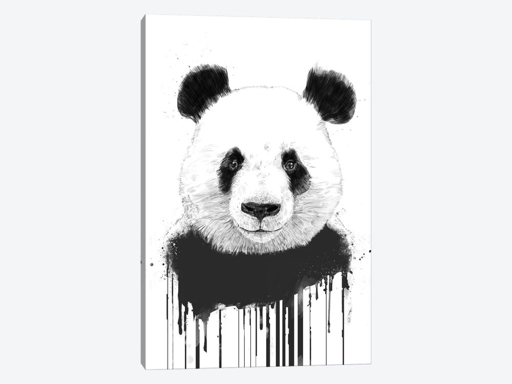 Graffiti Panda by Balazs Solti 1-piece Canvas Art Print
