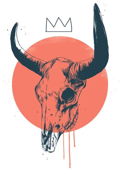 Crowns: Bull Skull II by Balazs Solti