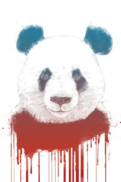 Graffiti Panda II by Balazs Solti art print
