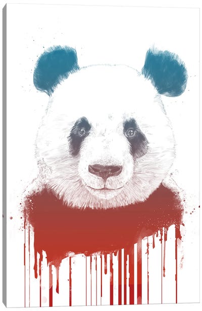 Graffiti Panda II Canvas Art Print - Panda Art