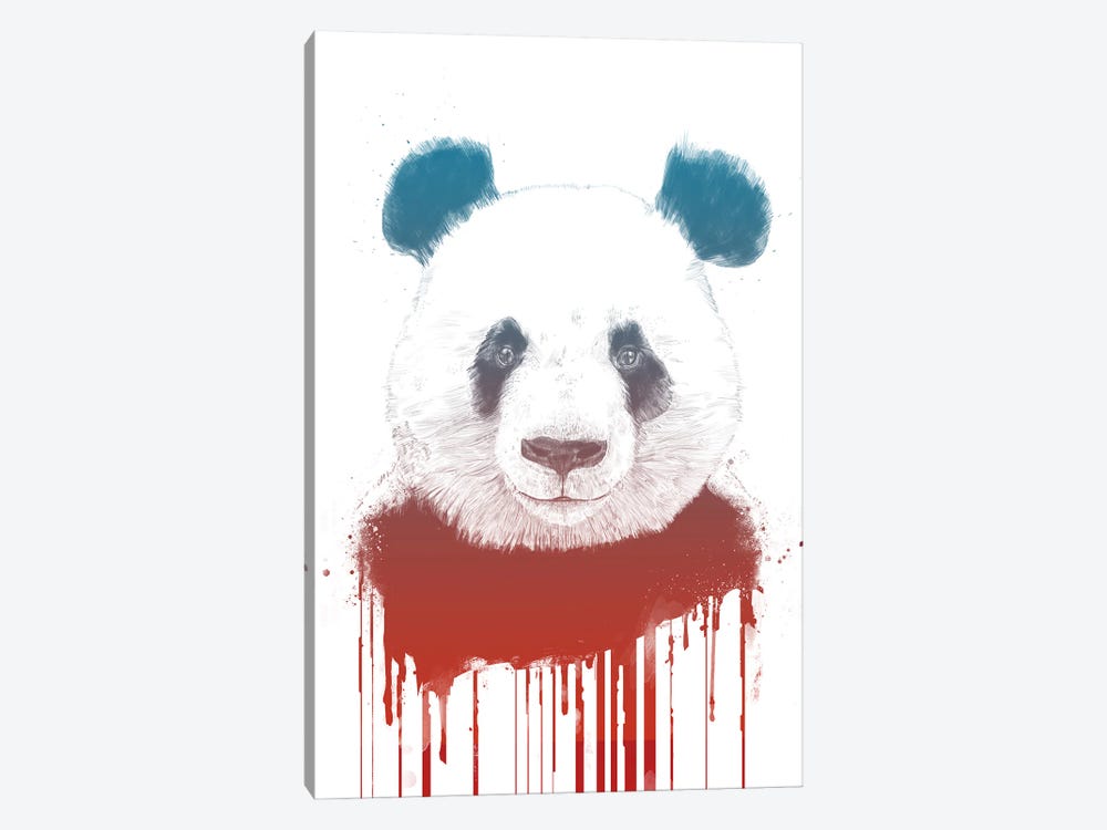 Graffiti Panda II by Balazs Solti 1-piece Canvas Art Print