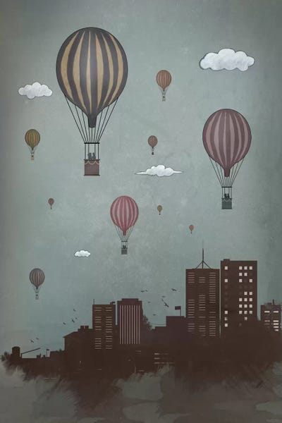Hot Air Balloons: Balloons & The City by Balazs Solti