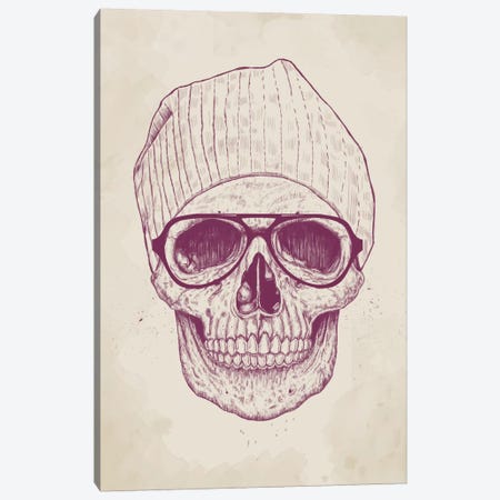 Cool Skull Canvas Print #BSI43} by Balazs Solti Canvas Art Print