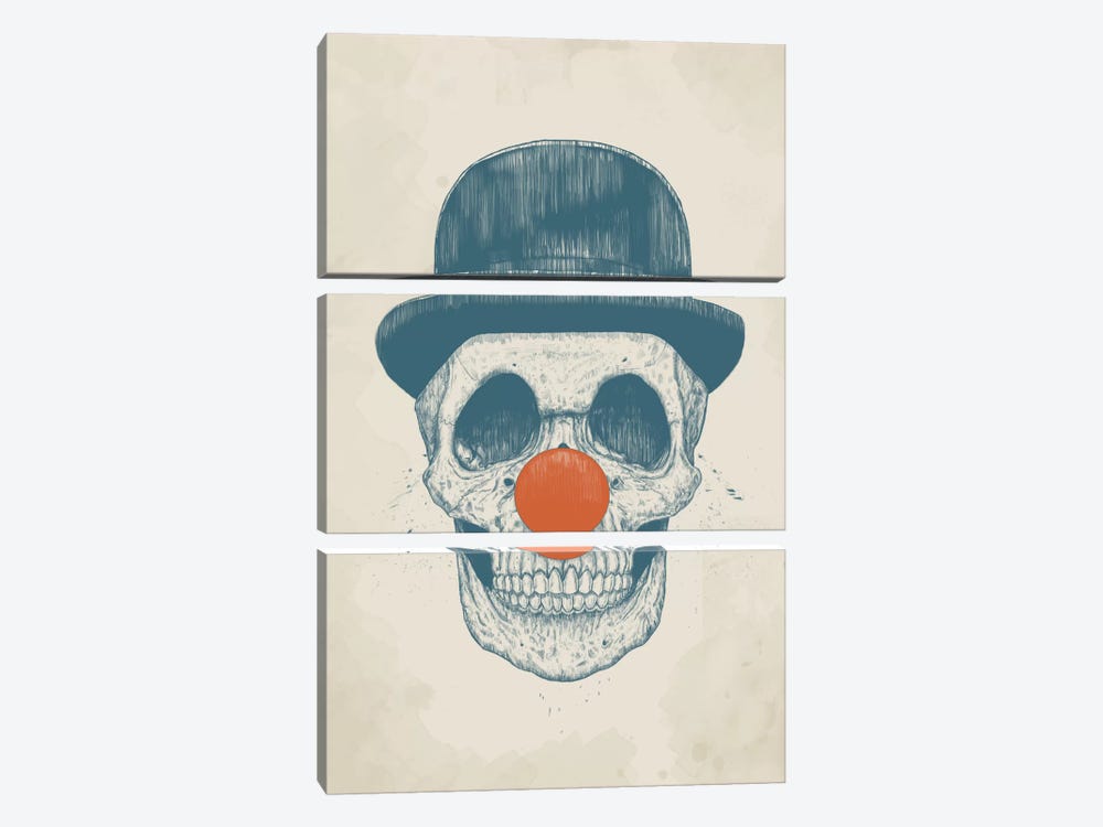 Dead Clown by Balazs Solti 3-piece Canvas Print