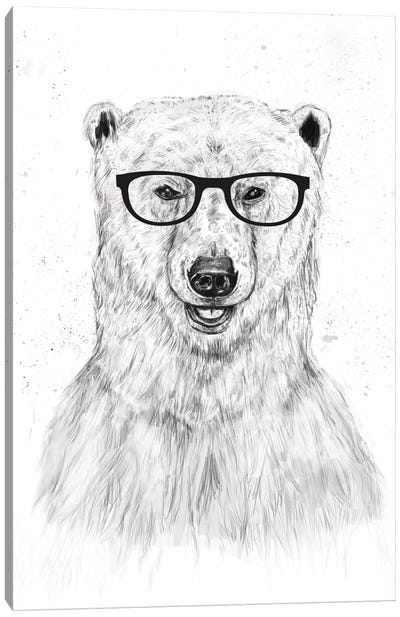 Geek Bear Canvas Art Print - Balazs Solti