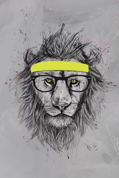 Balazs Solti: Hipster Lion by Balazs Solti