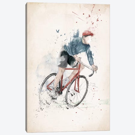 I Want To Ride My Bicycle Canvas Print #BSI67} by Balazs Solti Canvas Artwork