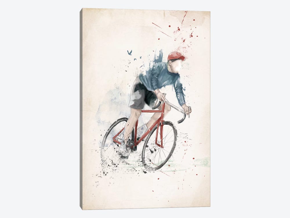 I Want To Ride My Bicycle by Balazs Solti 1-piece Canvas Print