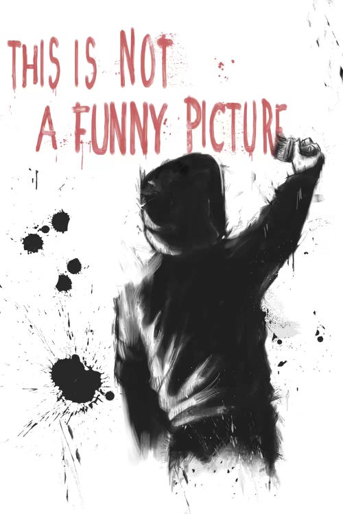 Not Funny by Balazs Solti wall art