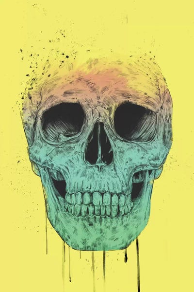 Balazs Solti: Pop Art Skull by Balazs Solti