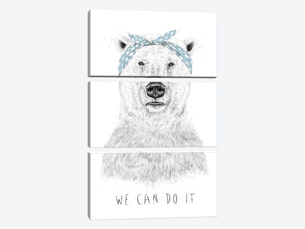 We Can Do It by Balazs Solti 3-piece Canvas Art Print